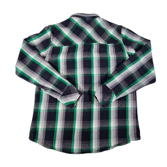 Ocean Pacific Jacket Shacket Mens Size Medium 40-42 Green Plaid Coat VTG - Picture 2 of 7